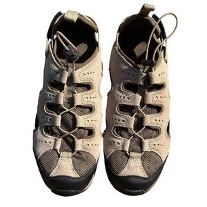 Land's End Men's Beige and Khaki Sz 8 Sneaker Water Shoes